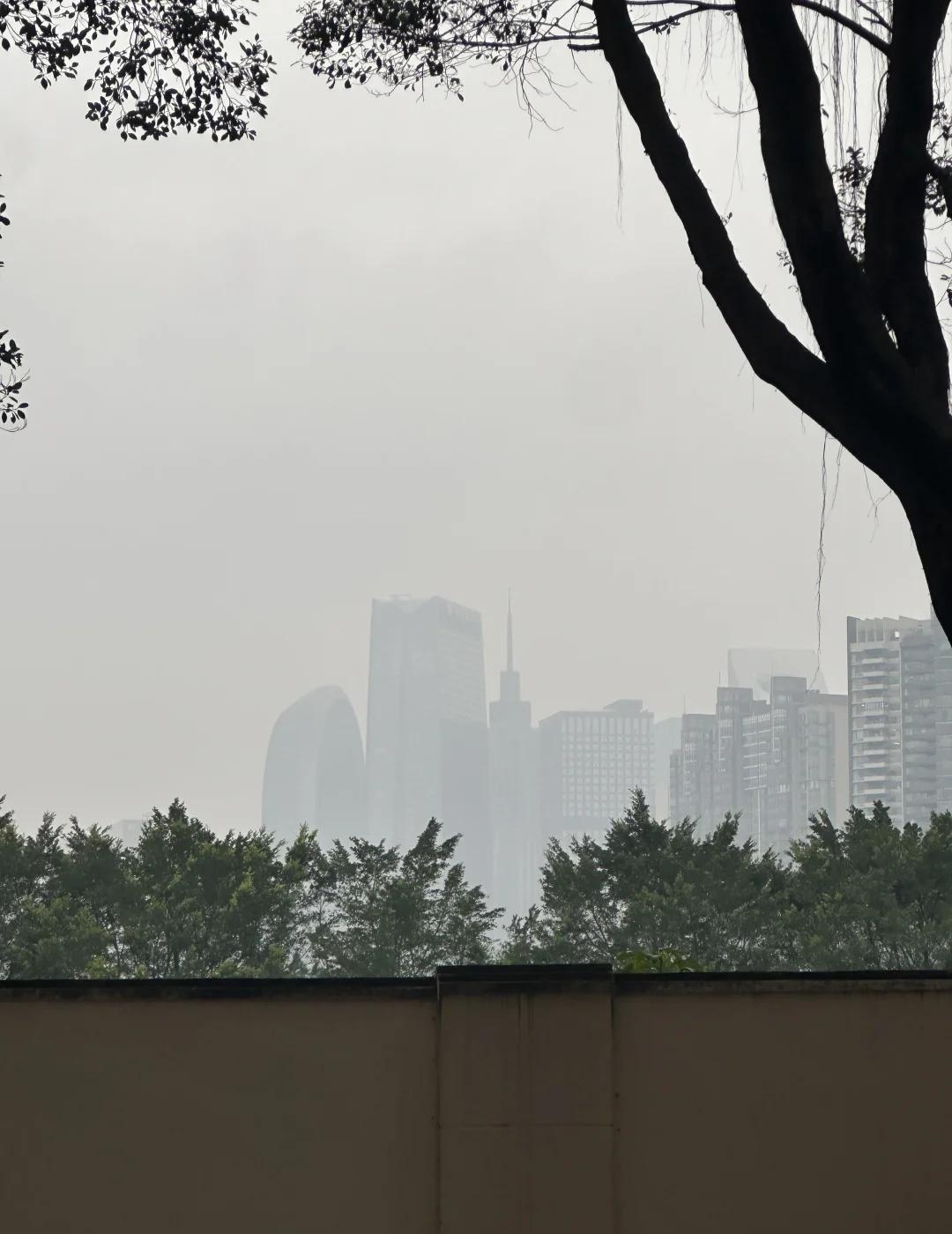 广州空气真的这么差吗
雾霾好大啊…一下车一直咳嗽[笑哭]
而且正佳真的好多人啊，