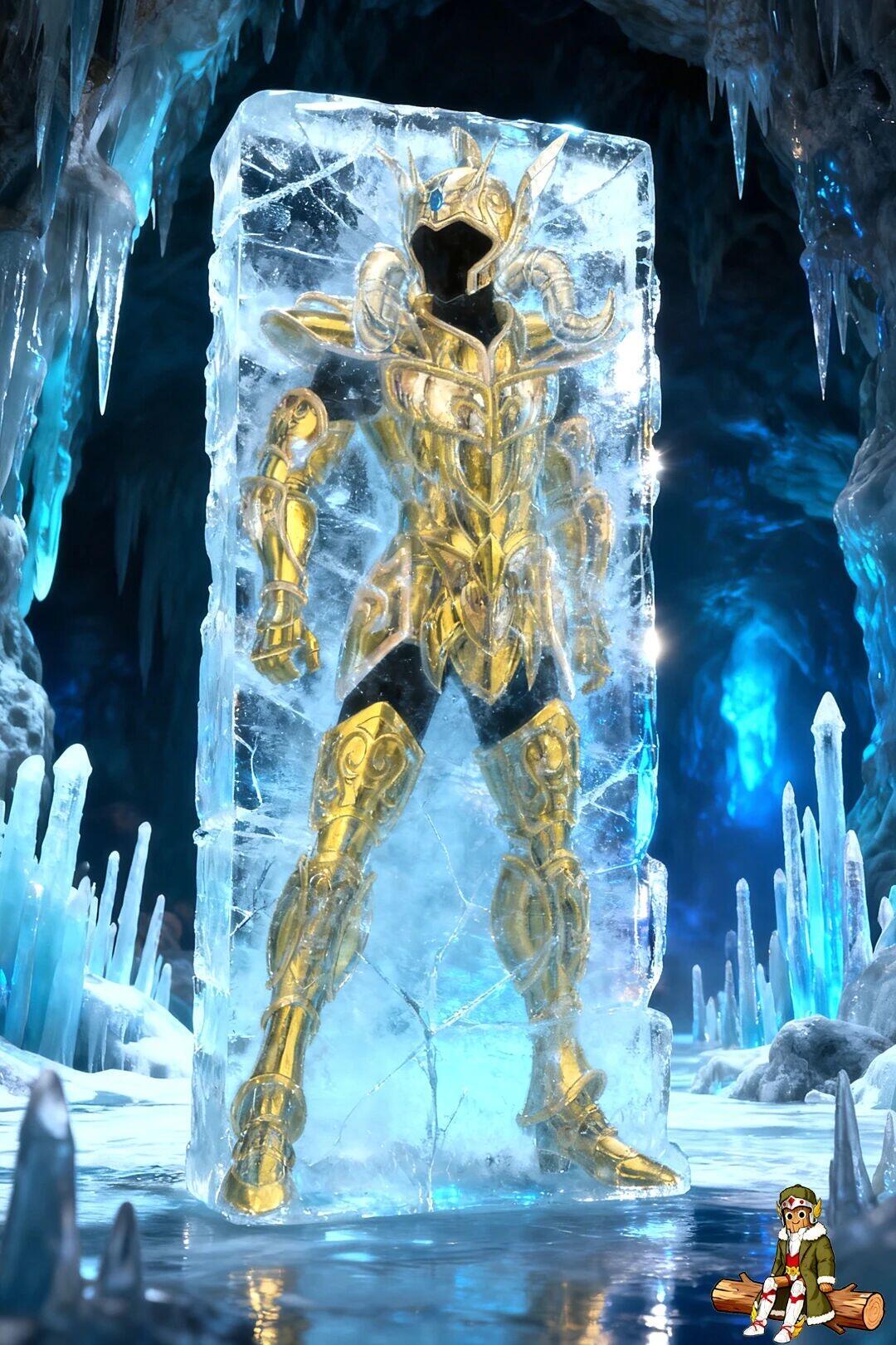 圣域禁地被冰封的黄金圣衣