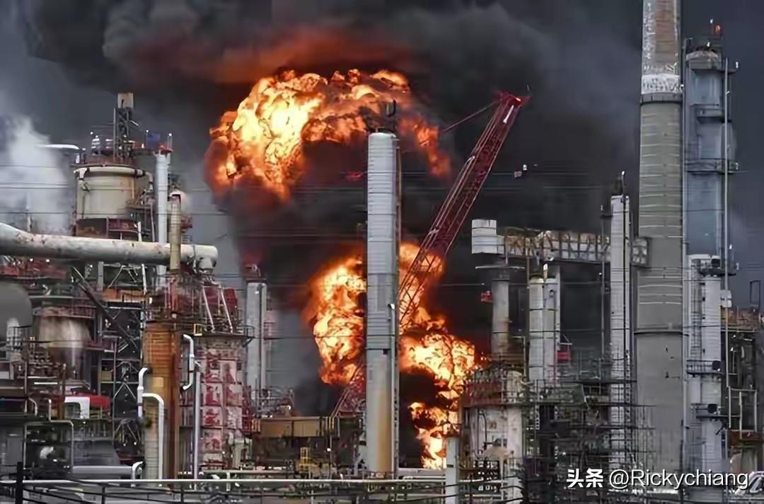 “雁过留声，油过留响。”
美国抢来的委内瑞拉重油在炼制过程中连续在四个炼油厂爆炸