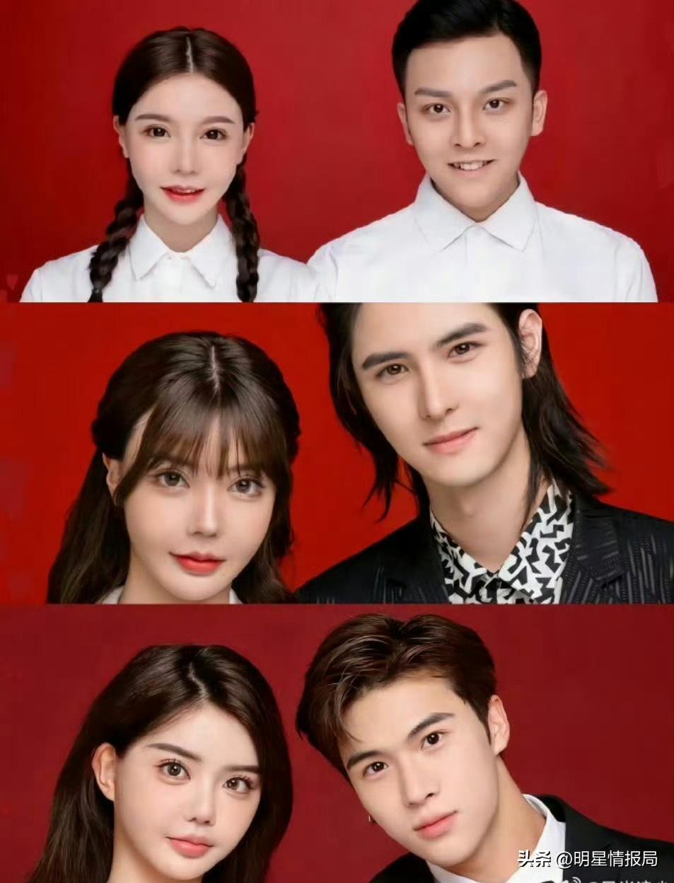 韩安冉是怎么做到四次结婚证件照，每张都长得不一样的？  ​​​
韩安冉三胎