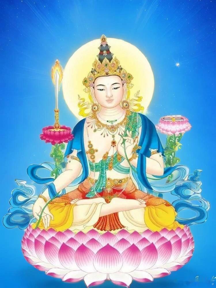 刷到文殊菩萨即是上上签，许个愿，很灵！！ ​​​