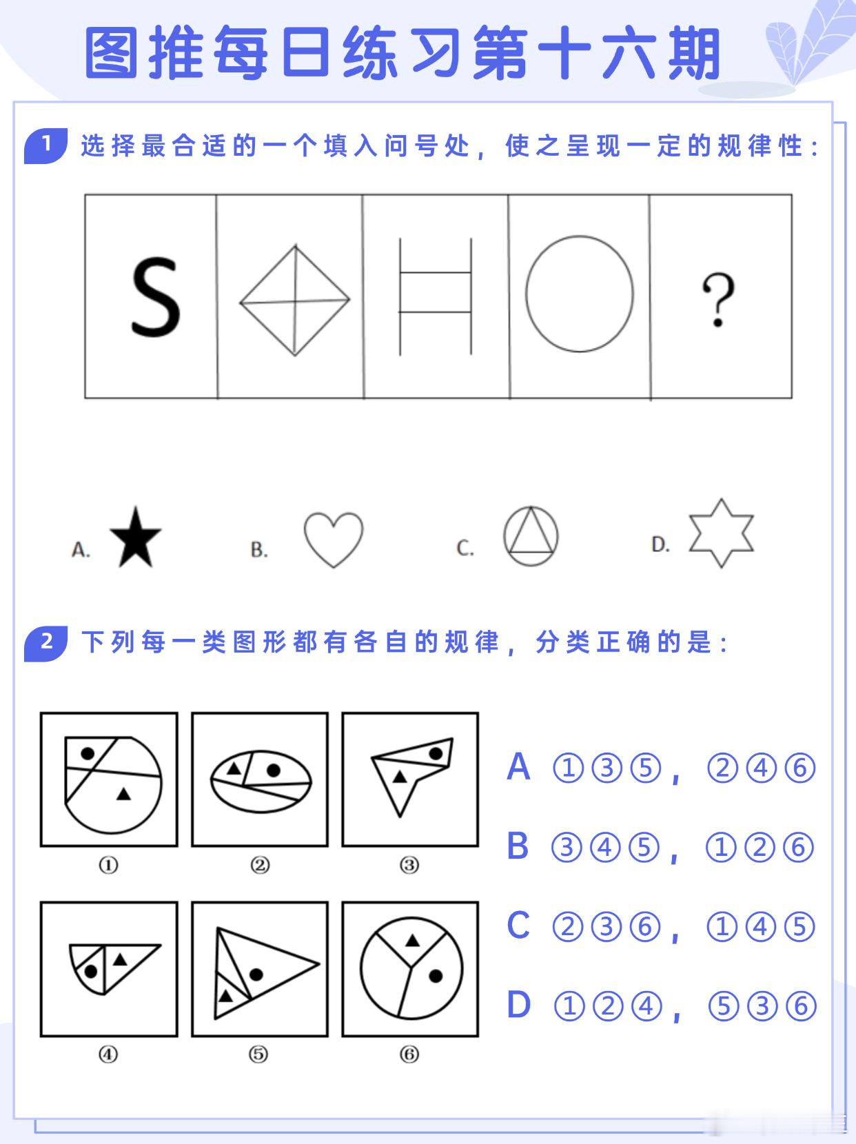 图推类比每日练习第十六期图推难度：☆☆☆类比难度：☆☆☆  