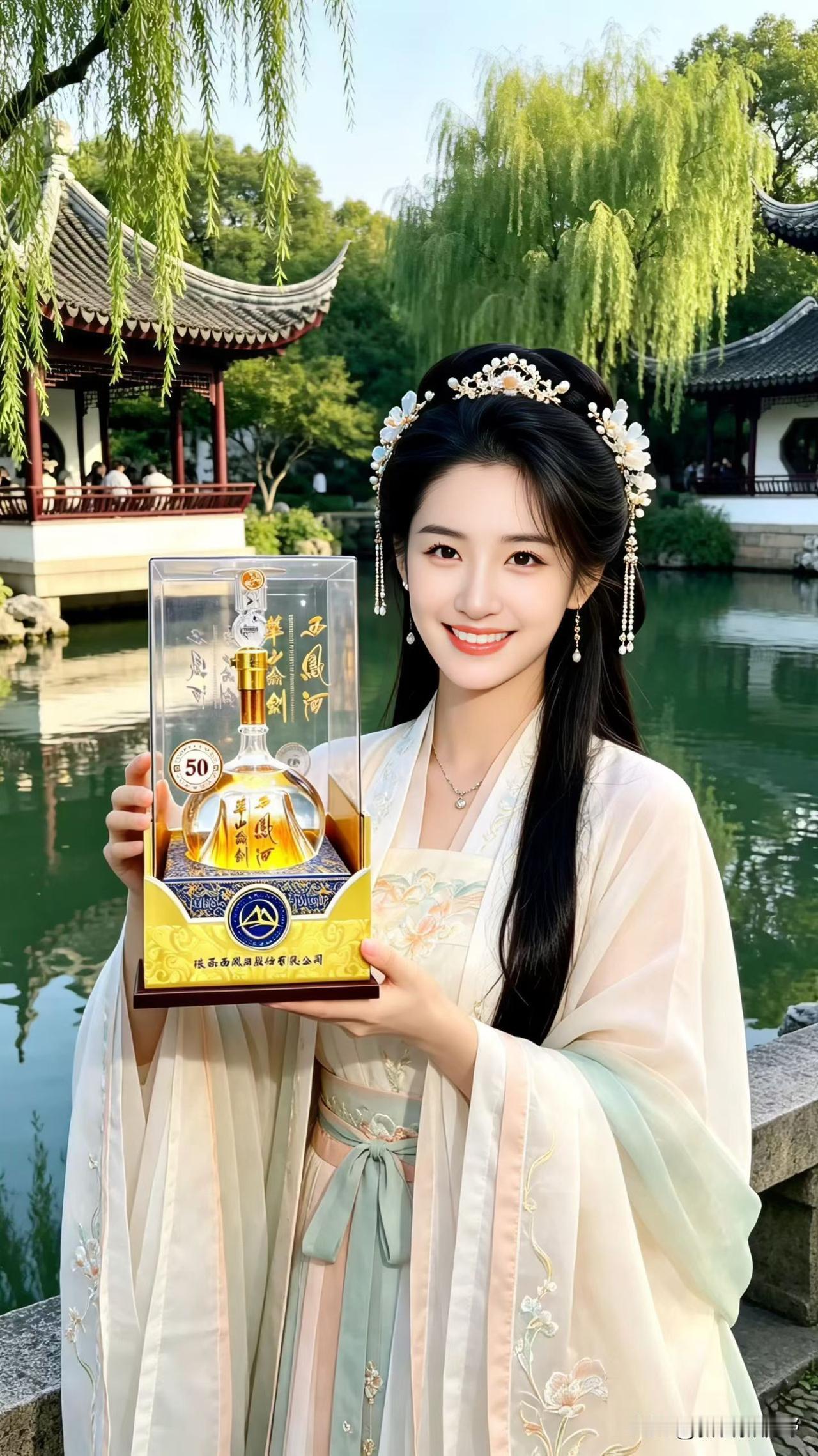 穿越回古代，品尝华山论剑西凤酒，感受东方韵味！🍷👗古风穿越感 古代文化穿越 