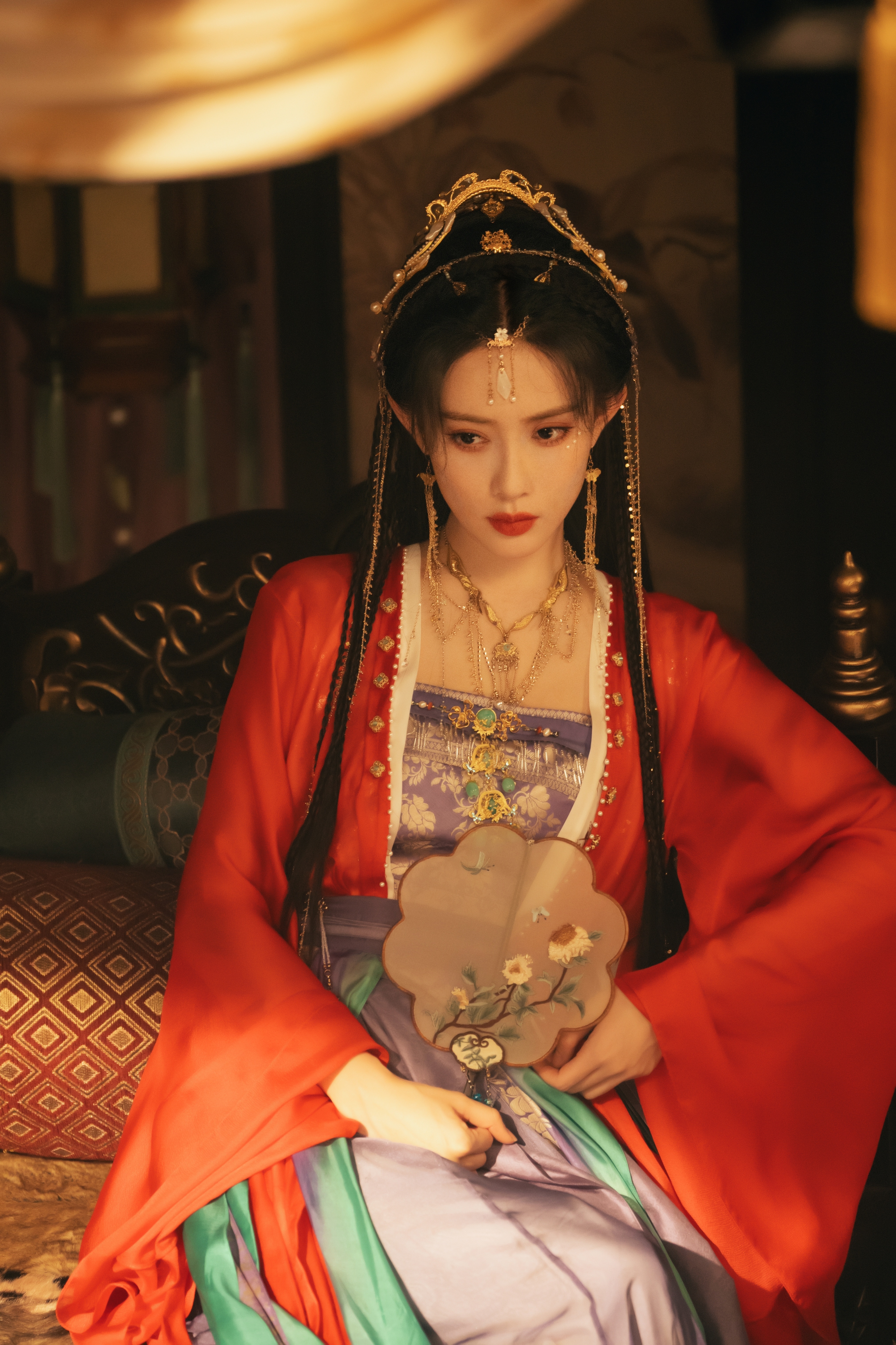 漂亮异域风新造型～～～[哇][哇][哇]孟子义 《淮水竹亭》青木媛异族+红衣+额