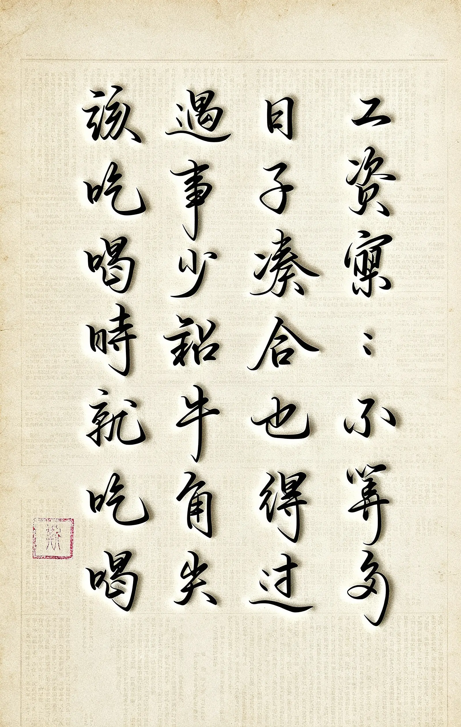 写字是一种生活 感悟 打油诗写字是一种乐趣