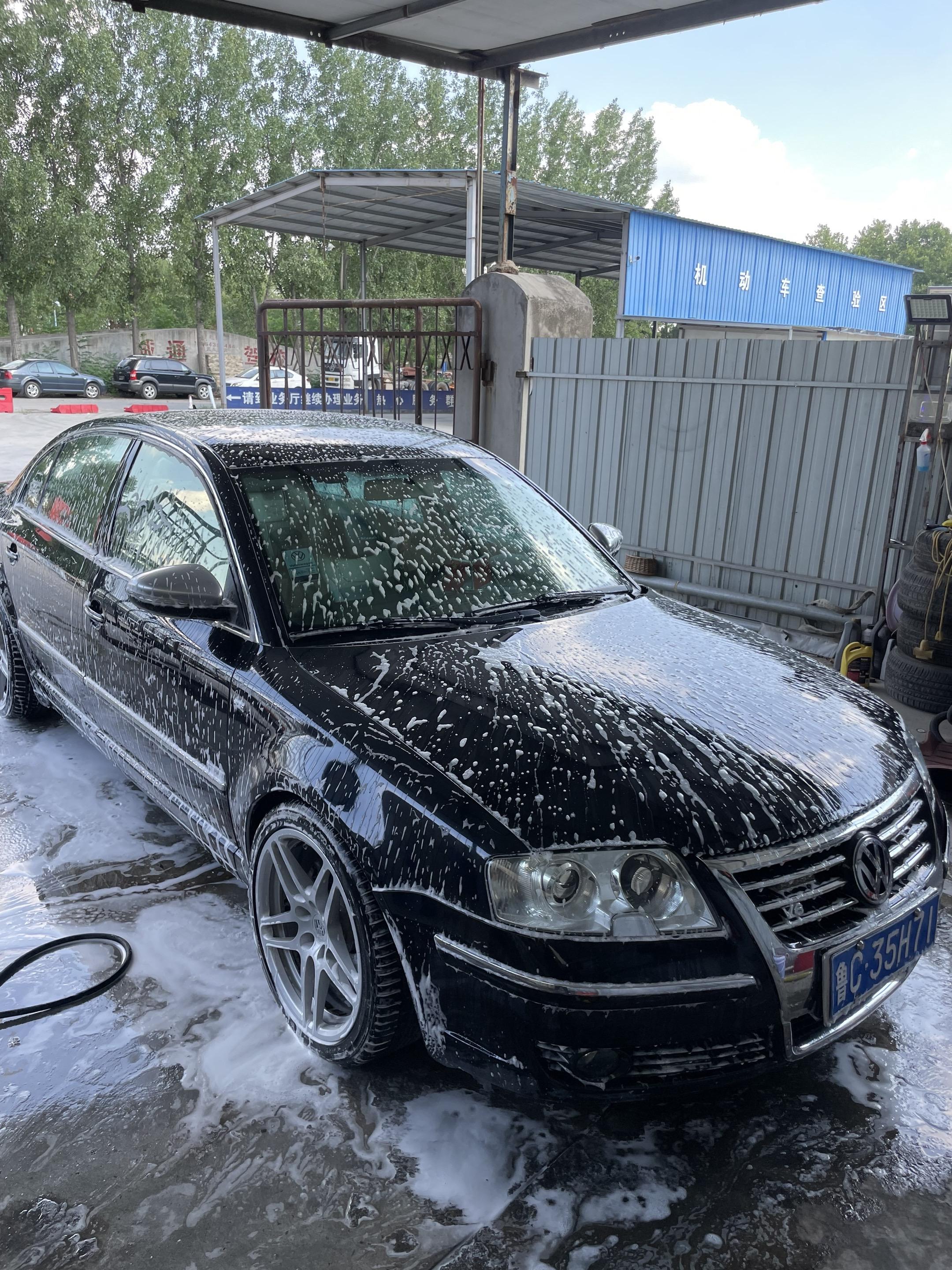 开出来洗个车 再开回去…