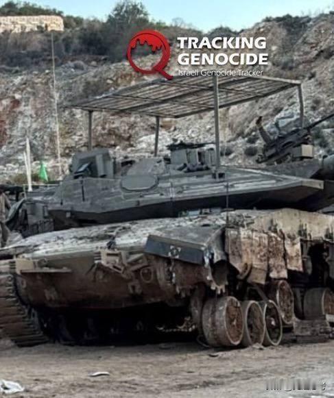 梅卡瓦坦克的在黎巴嫩南部战损照片很难找，这一张照片也很不容易找到。这辆以色列梅卡