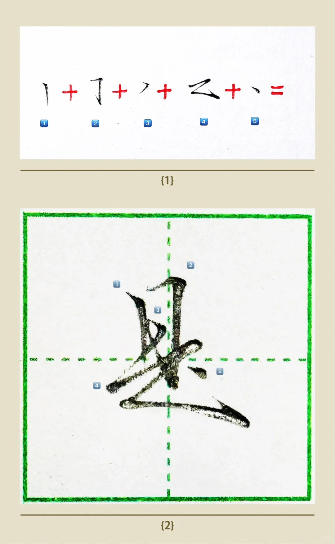 硬笔行楷｜“是”单字解析详解❤️