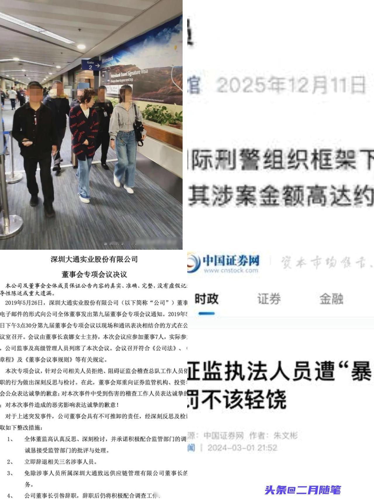 被抓时正欲飞往美国！
深大通集团实控人姜剑妻子郝斌被遣返，涉案金额达9.7亿元！