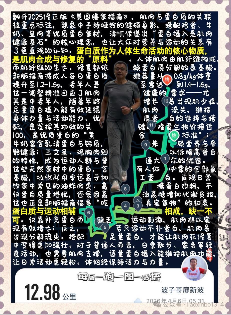 【再论美国膳食指南修正背后的健康真相：蛋白为基，肌健为本】翻开2025修正版《美