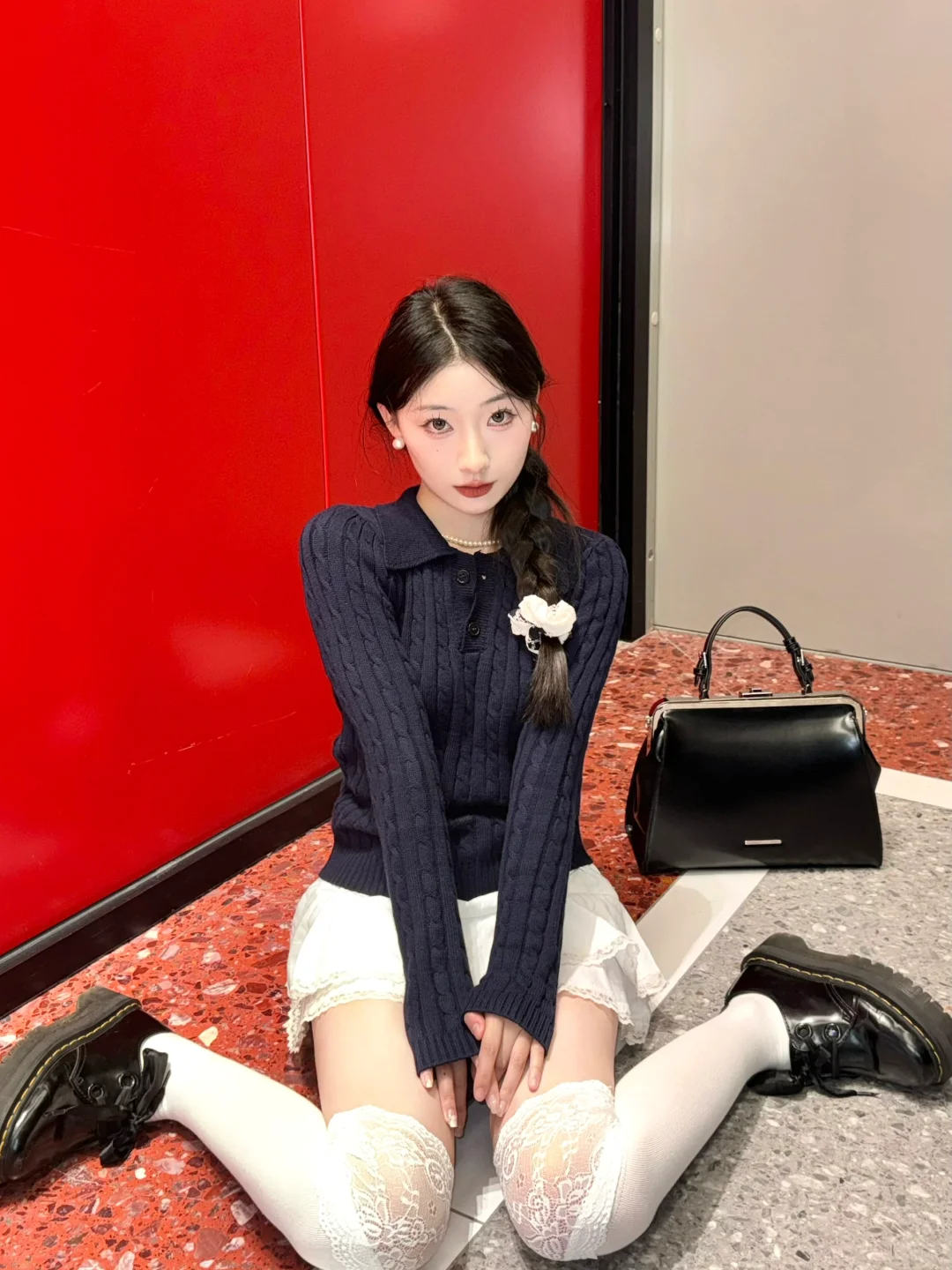 去上班咯💕 (这套好韩好嫩啊啊啊