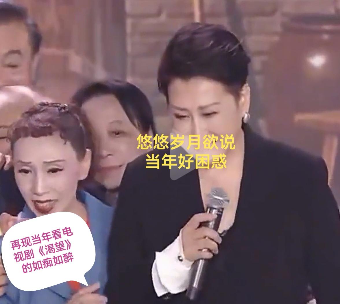 乐龄重阳晚会凯丽演唱电视剧《渴望》歌曲。
