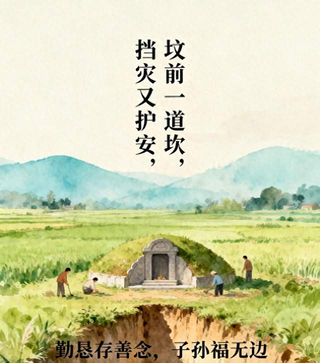 坟前一道坎，子孙多磨难？风水先生看走眼，原来这才是真风水