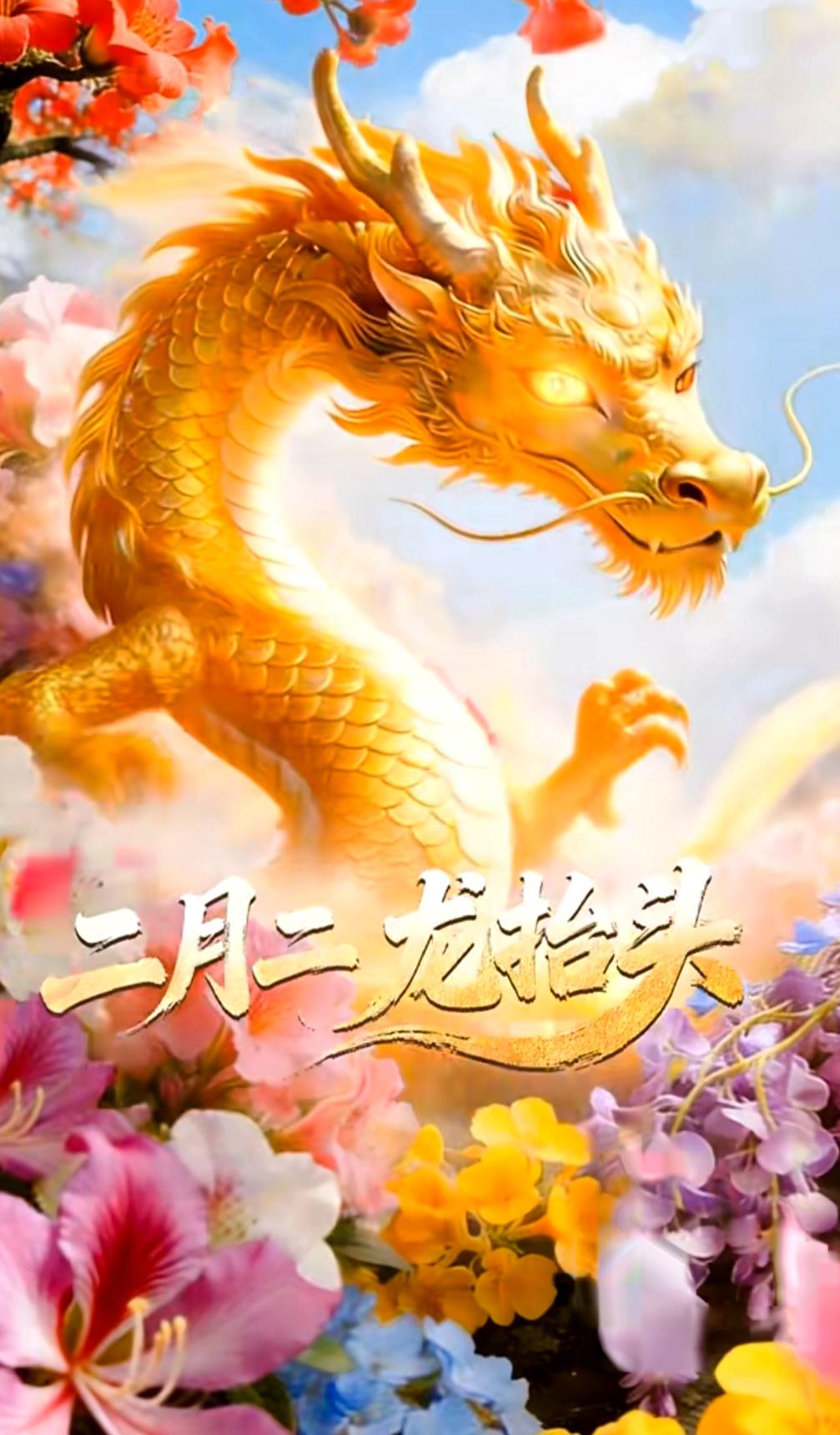 二月二龙抬头，万物复苏，好运来！🐉🌸