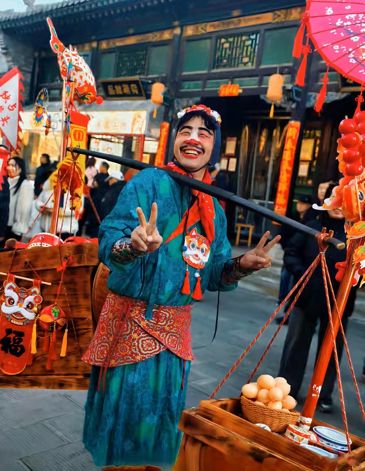 卖货郎，太原古县城 