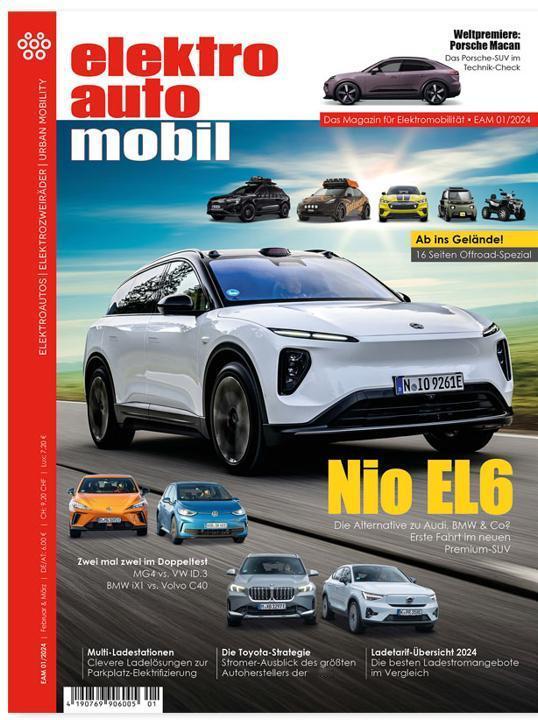 新年第一期《elektroautomobile》封面给了蔚来ES6，这杂志在德国