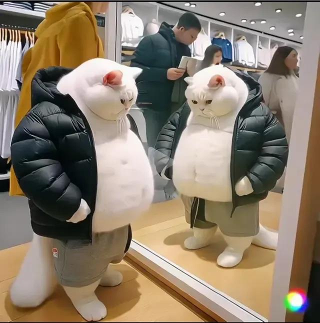 好可爱的穿衣小猫，总有一只猫先生是是你的最爱。#穿衣服的猫# #穿靴子的猫# #