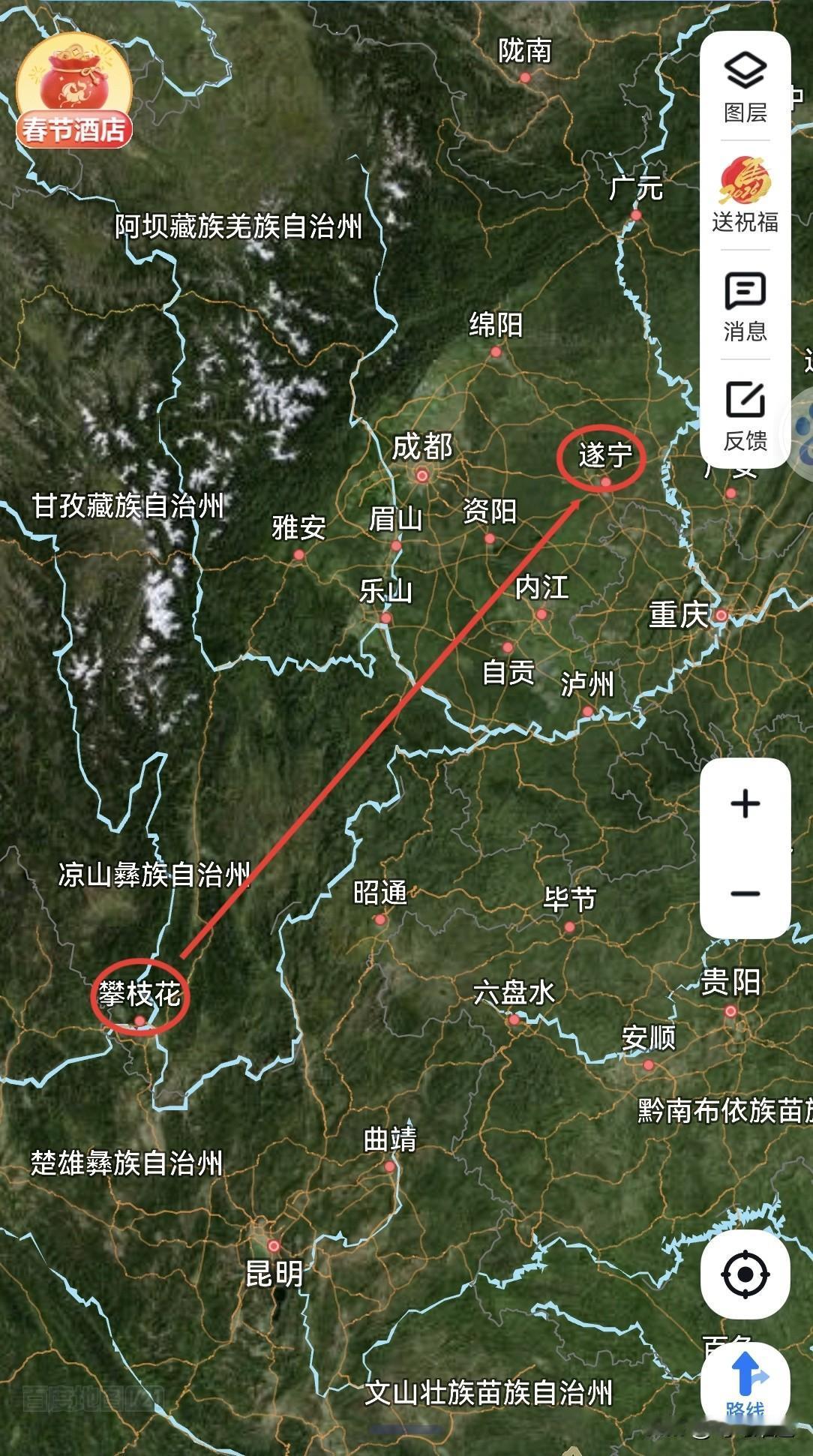 四川，从攀枝花市3到遂宁市政协1是提拔重用吗？
攀枝花市，总面积7440平方公里