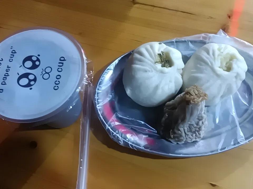 晒图笔记大赛今日早餐，起得早的鸟儿有虫吃，加油！干！干！干！