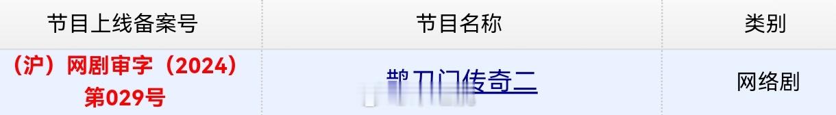 赵本山、宋小宝主演的《鹊刀门传奇第二季》今日取得发行许可证。 