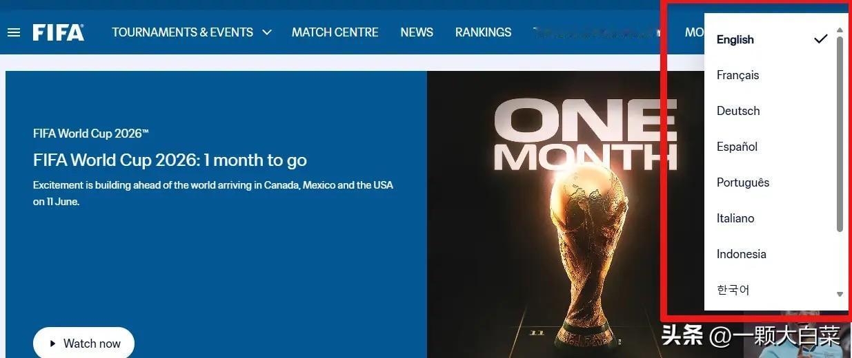 国际足联（FIFA）以为在其官网上删除了简体中文选项，就可以裹挟中国观众给央视施
