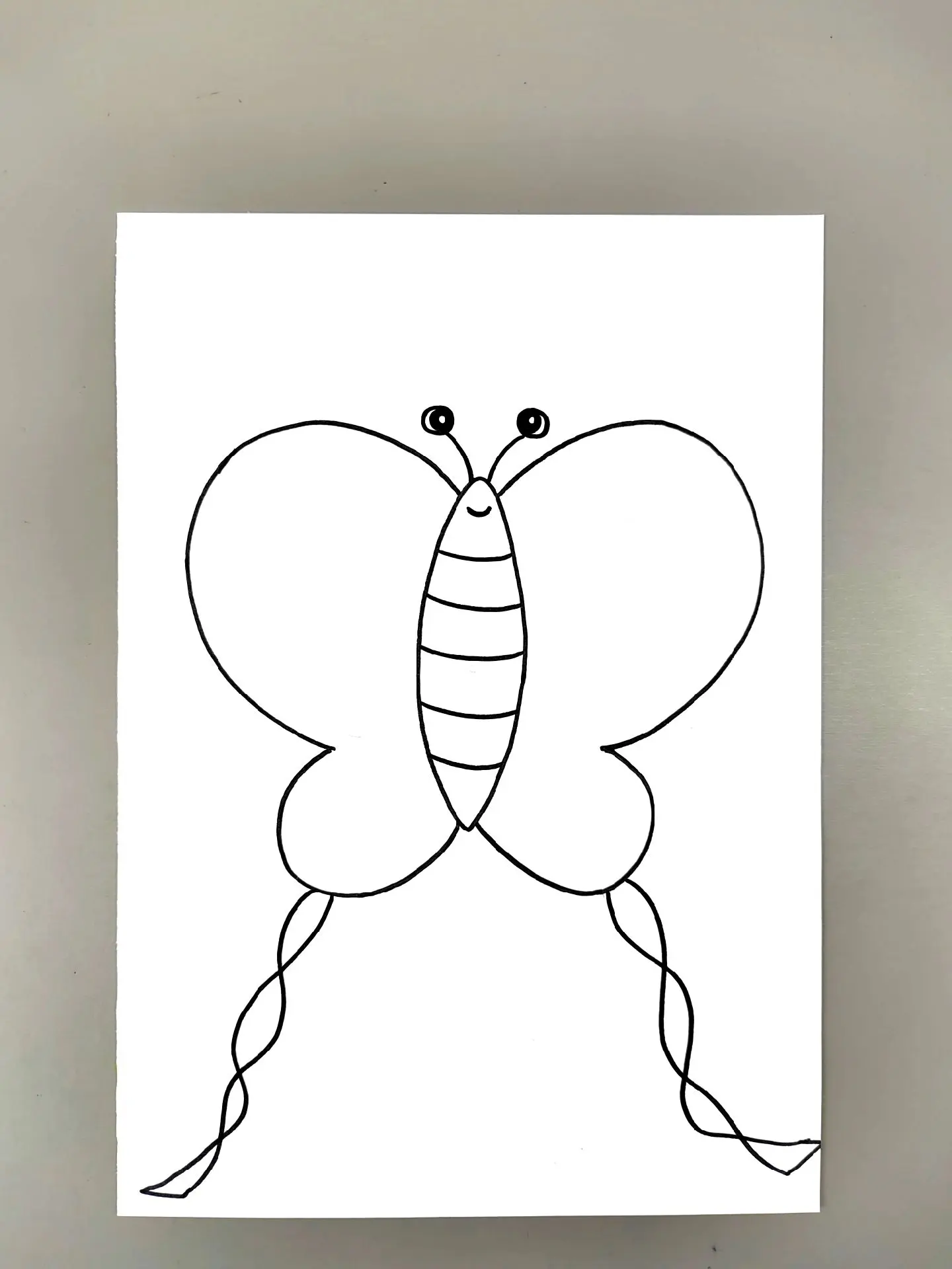 一起来画漂亮的蝴蝶风筝吧，简单易学