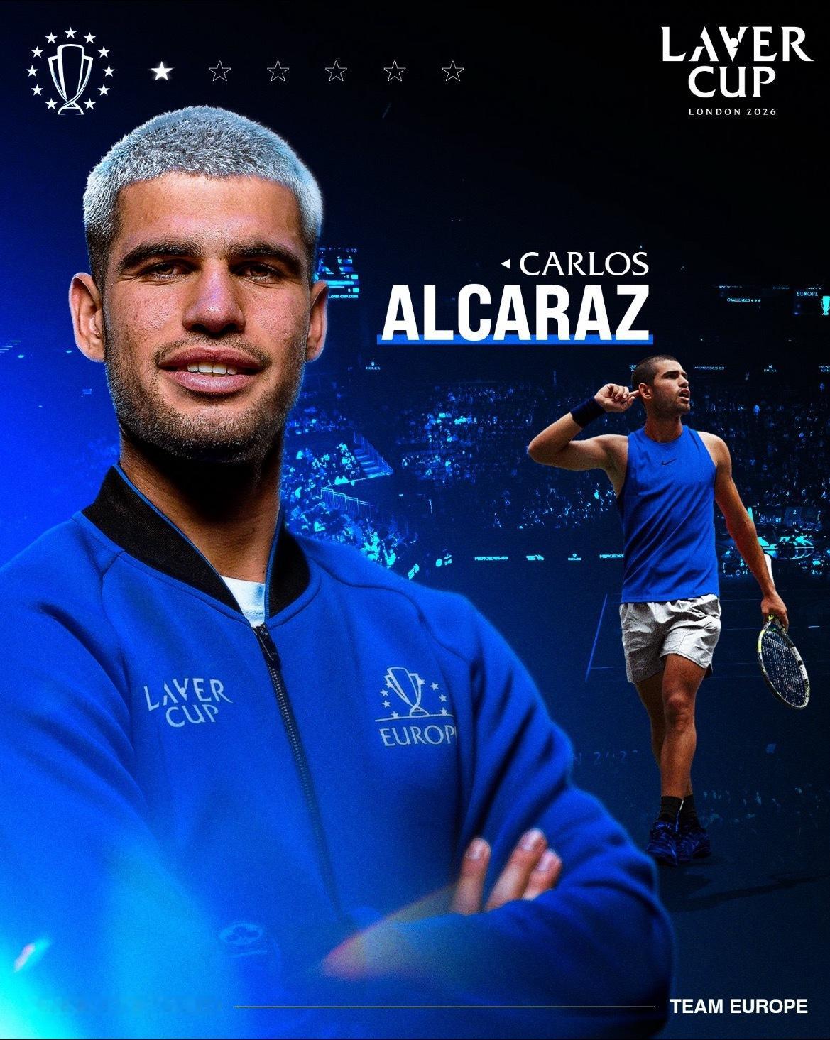 阿尔卡拉斯已经确定明年代表世界队出战拉沃尔杯！ 