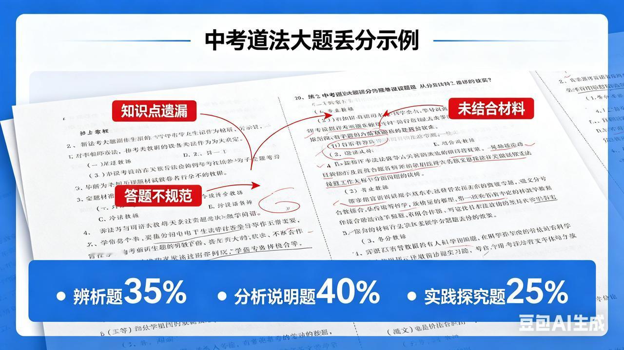 🔥中考道法大题看不懂？学会这“4步走”，材料分析题稳稳拿满分！
 
中考道法 