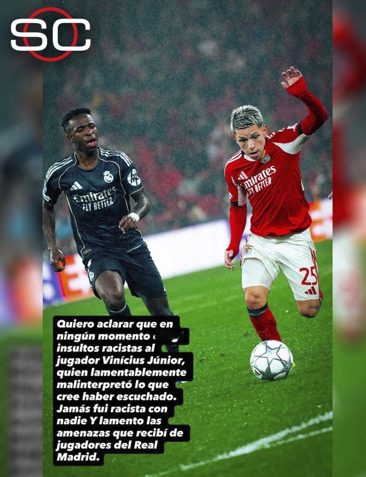 📲❗️ 普雷：“我想澄清一下，我从未对 Vinícius Júnior 进行过