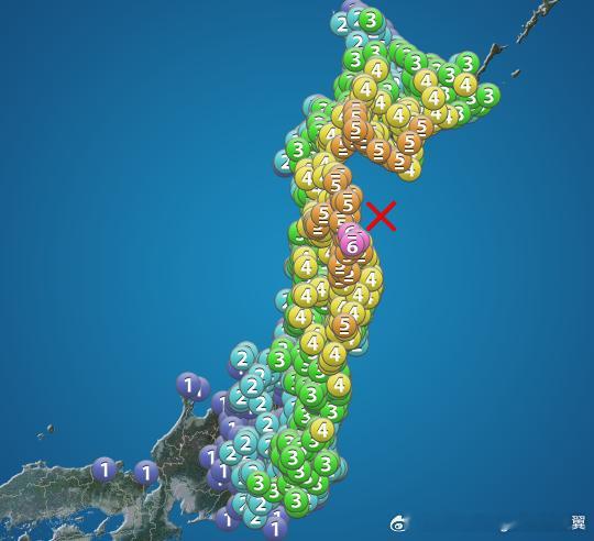 当地时间12月8日晚上11点15分左右（北京时间22时15分），日本本州东岸近海