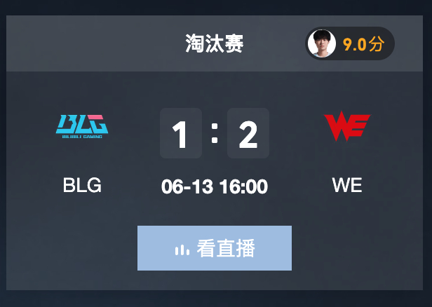 不儿？我coding一会儿回来咋就这个成绩了？WE王朝要来了？？？？ 