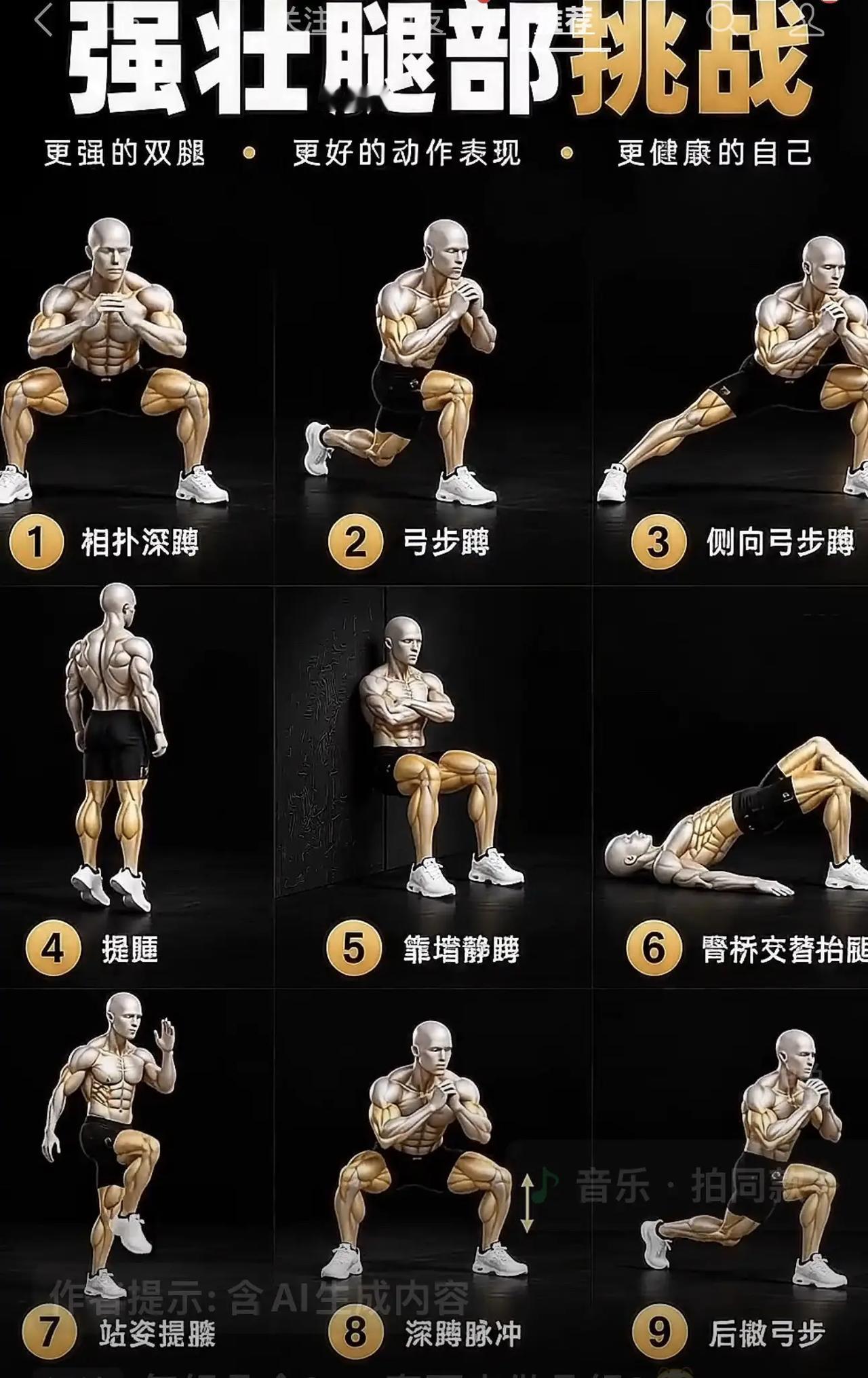 练好腿部，受益良多……新手健身入门指南 下肢力量训练 腿部健身计划 腿部肌肉训练