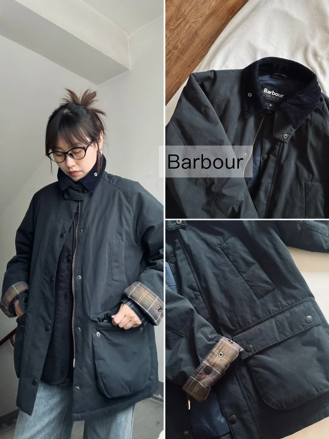 barbour 复古工装棉服