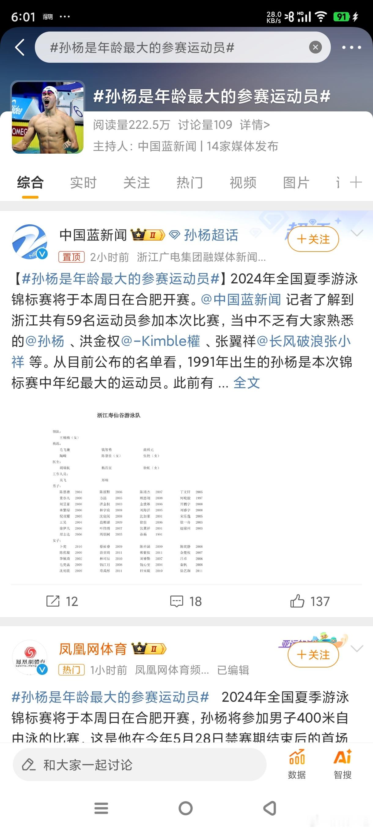 #孙杨是年龄最大的参赛运动员#期待孙杨复出，继续打老外的脸，手段真的太可耻了！ 