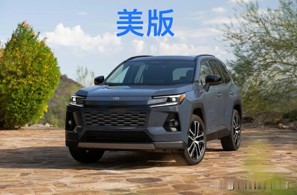 中美新一代荣放RAV4价格对比：同为2.5L混动四驱型号（全系顶配和次顶配），国