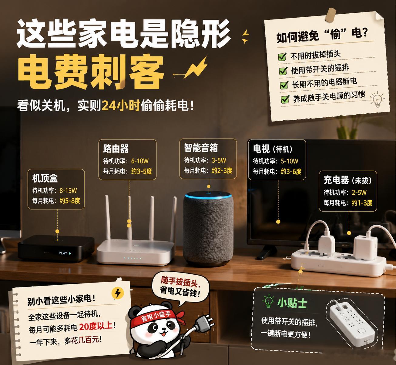哪些家电是隐形电费刺客 很多人以为家里电费高，肯定是空调、冰箱这些大功率家电导致