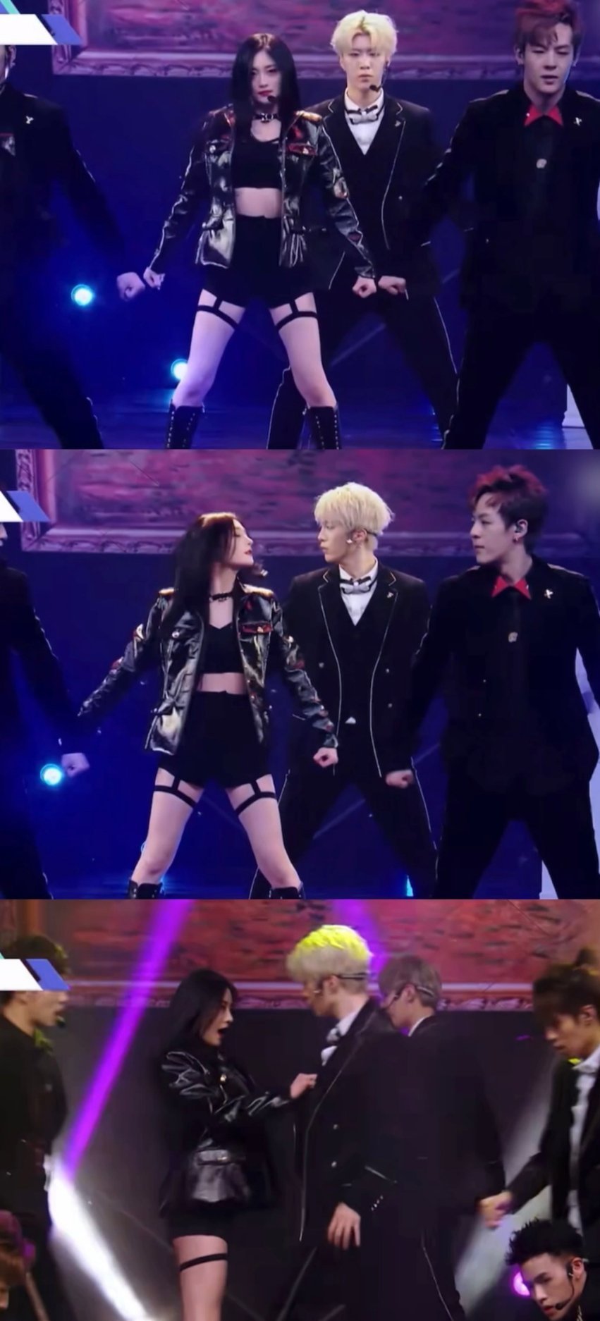 #姗姗曾是图南导师# 2018年作为爱豆的周洁琼和范丞丞合作了《特务j》，202