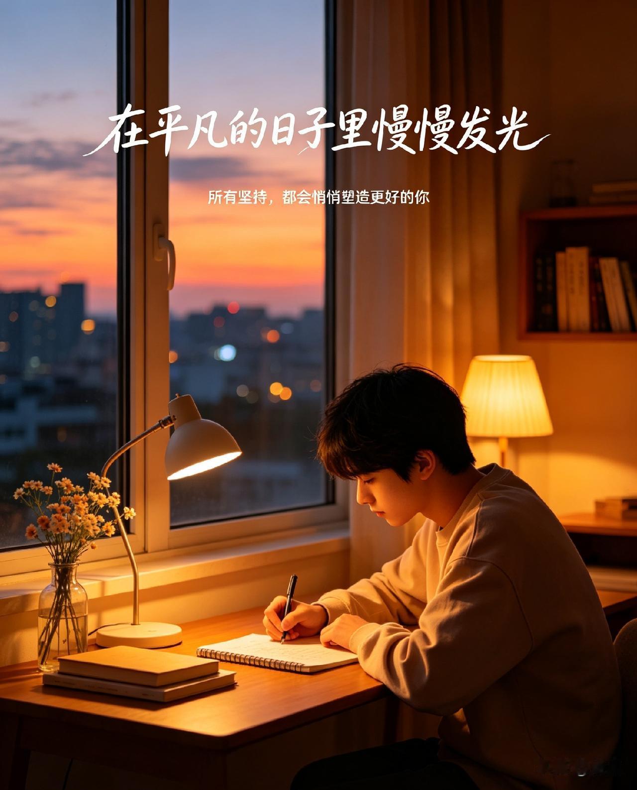 年轻的你，带着一腔热忱与赤诚，接纳不完美的自己，包容生活里的遗憾与坎坷。你在平凡