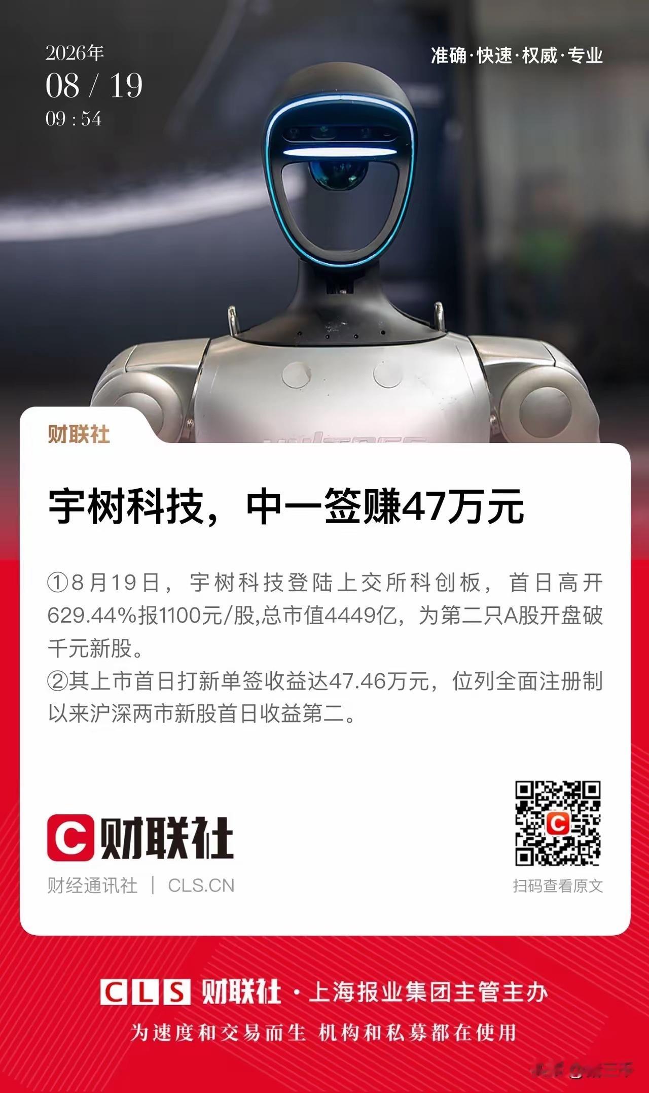 本轮科技牛市真正的赢家也许是这8家新股！频准激光中一签盈利55.65万，宇树科技