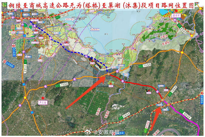 【#合肥至芜湖又将新增一条高速通道# 】2月28日，记者获悉，铜陵至商城高速公路