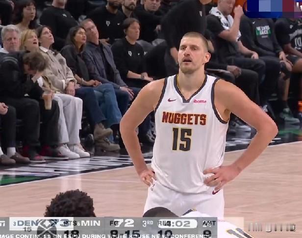 存在感不足！NBA季后赛G4，掘金再负狼，约基奇24分+15板+9助+3断+4误