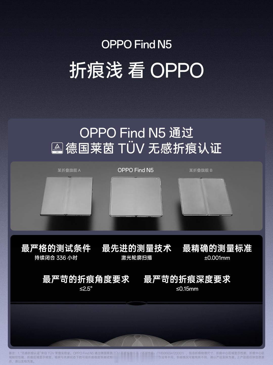 OPPOFindN5发布会  折痕浅，看OPPO。你永远可以相信 OPPO 在折