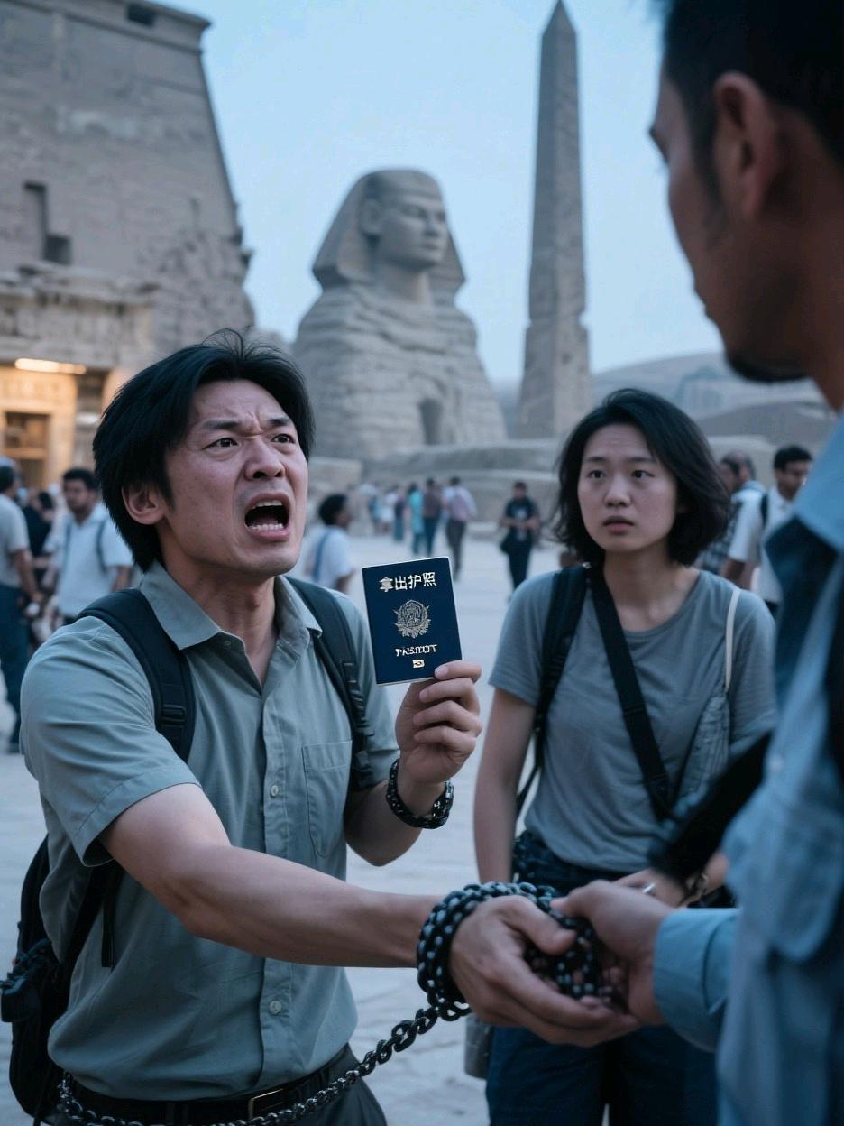 在埃及景区，两名日本游客逃票后被店主发现了，他们连忙用英文说自己是中国人。店主要