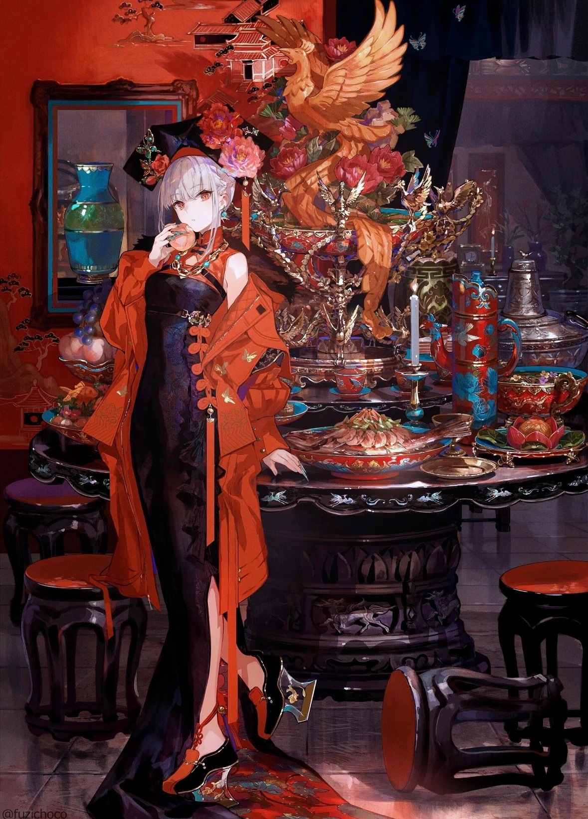 审美提升丨宝藏插画师：藤ちょこ被这位顶流画师的极彩世界美晕了🎨凭“极彩色的魔术