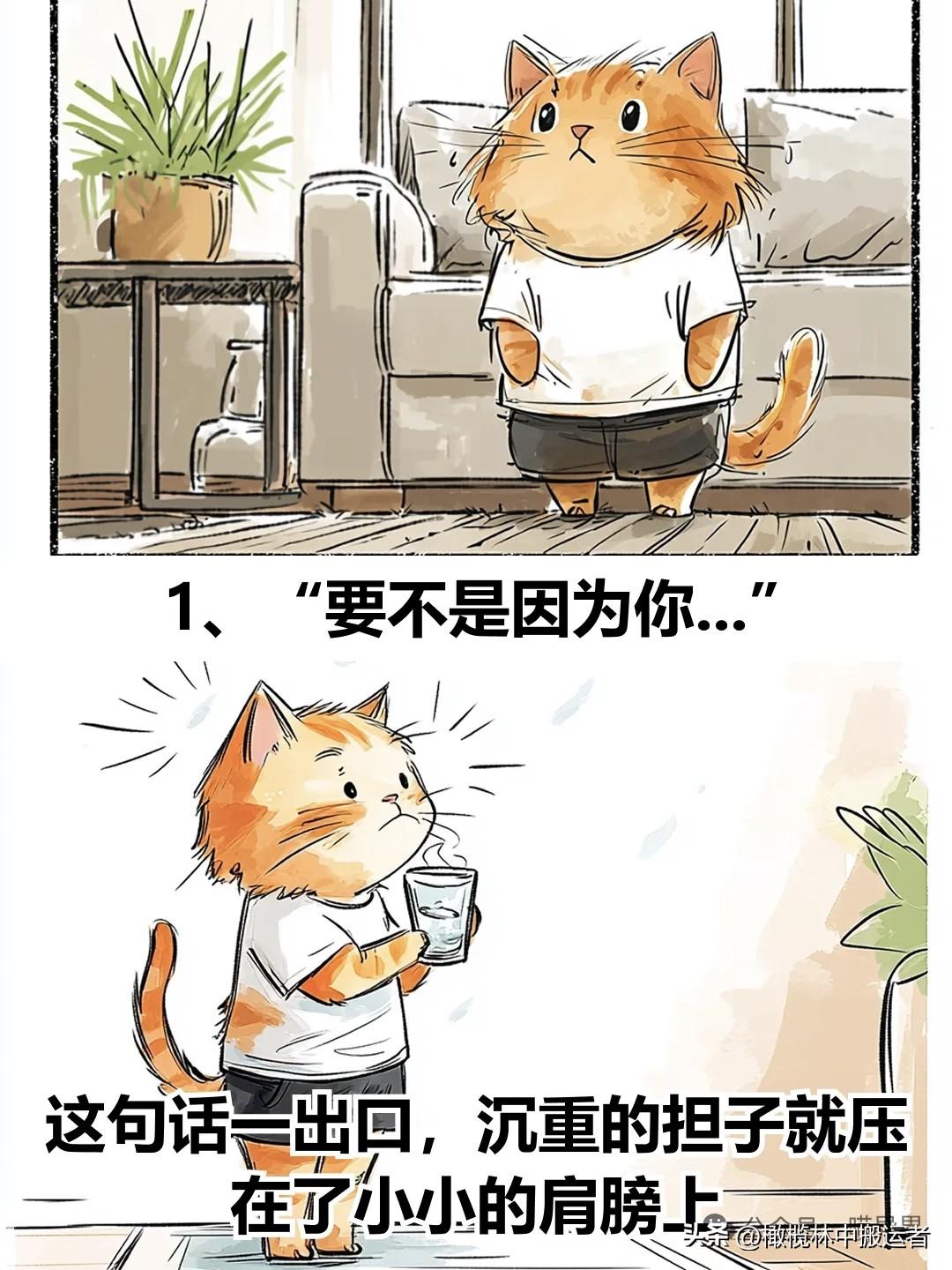 治愈漫画 I 一个家庭最令人窒息的说话方式漫画治愈时刻 漫画治愈心灵