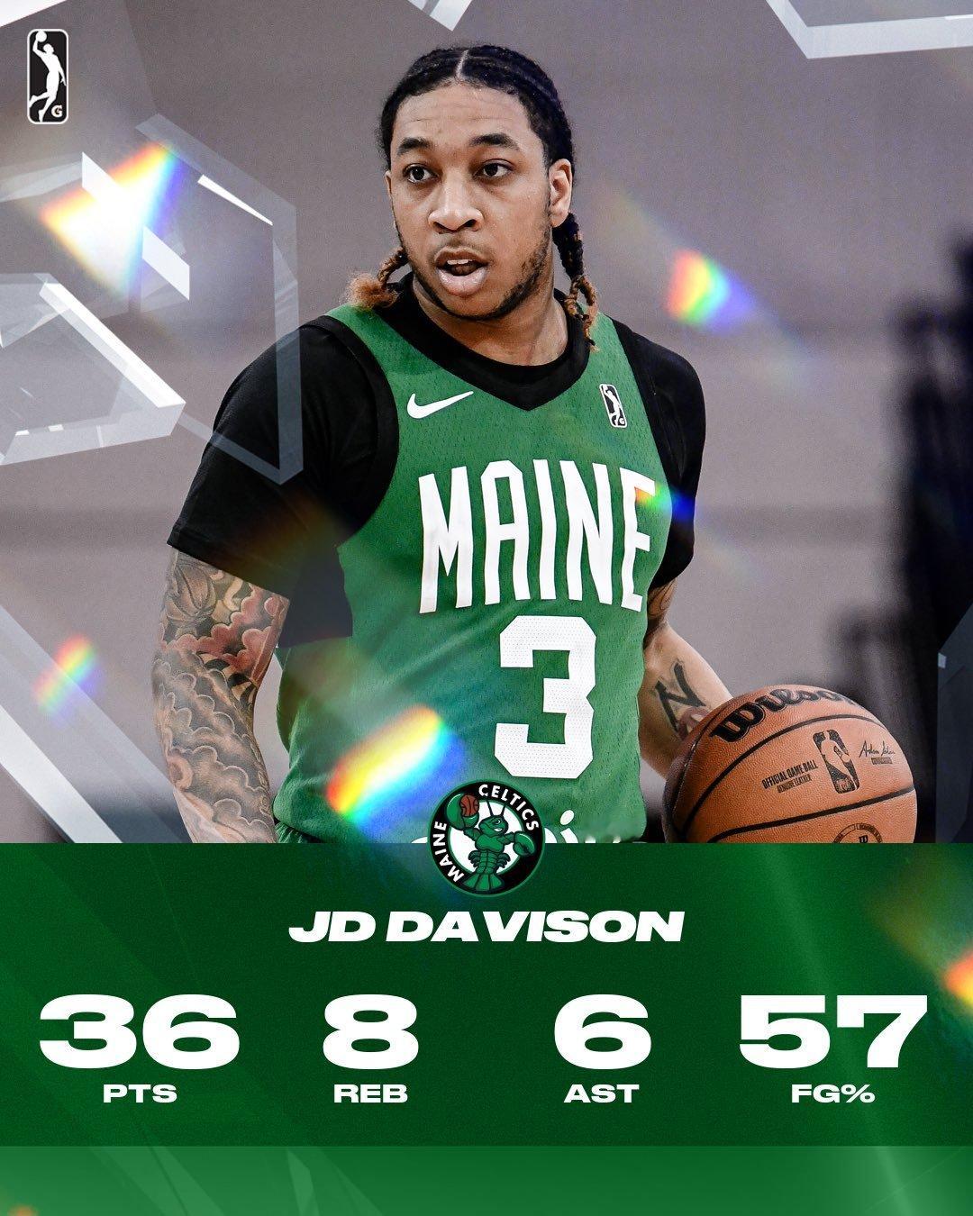 缅因州凯尔特人  JD Davison才是真大将 ☘️ 🦞 👀 