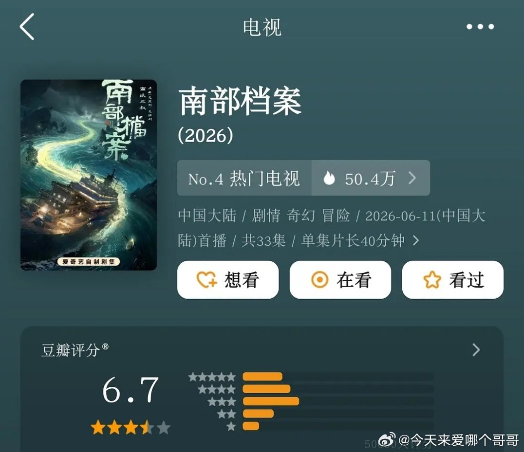 南部档案开分6.7，感觉如果不是徐磊故意写be，能到7 