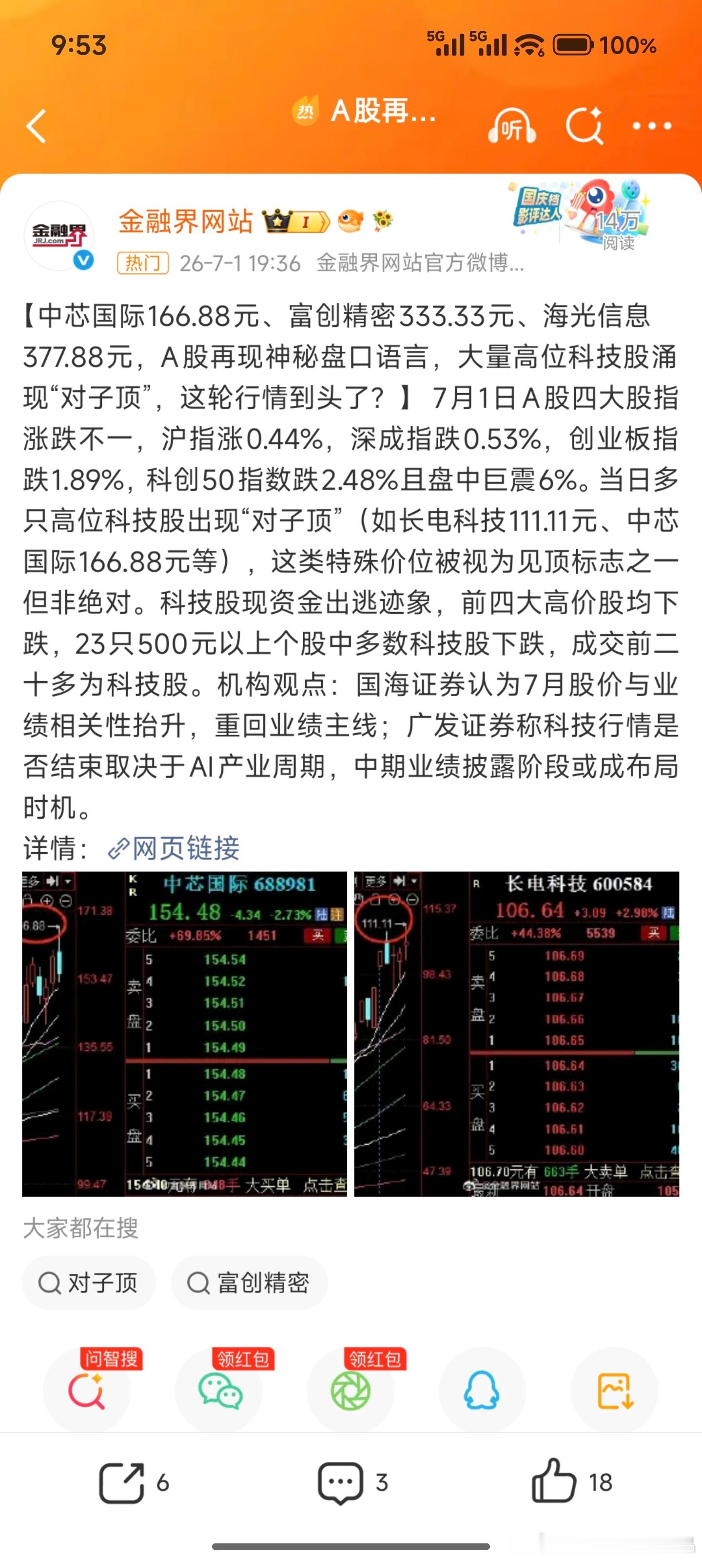 A股再现神秘盘口语言好的价格买好的价格卖中国特色市场手机号都要买个靓号，更何况股