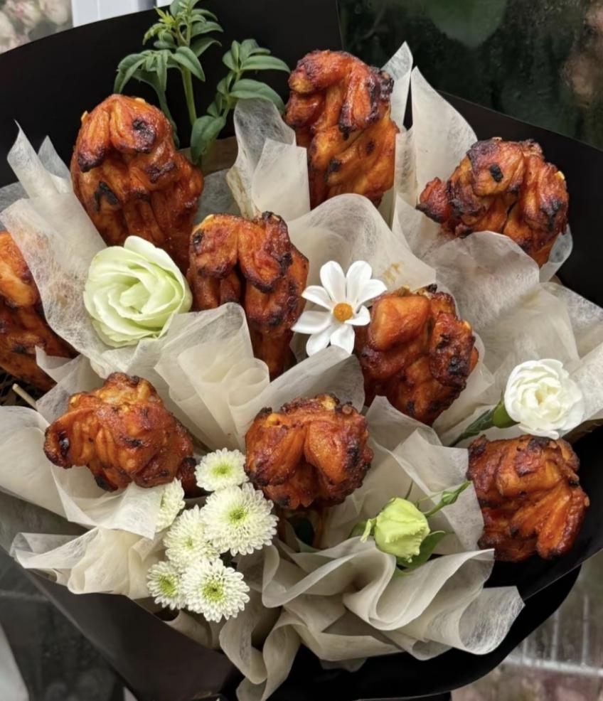 鸡腿花束出圈了