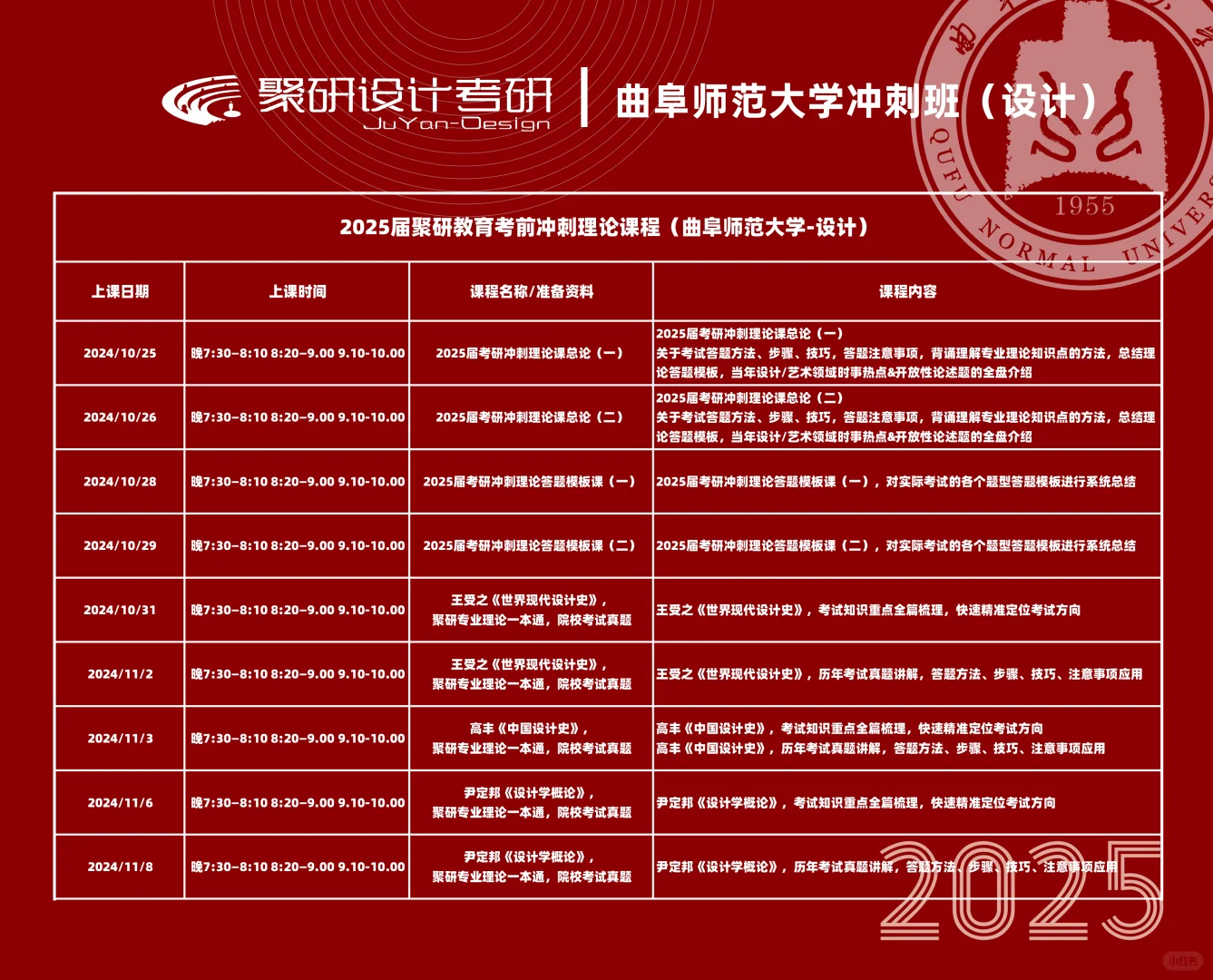 曲阜师范大学设计、美术考研冲刺理论班！